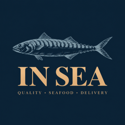 elegant in sea seafood logo